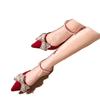 High heels women's 2025 new bridal wedding medium heel thick heel bridal skirt girl French Mary Jane single shoes women