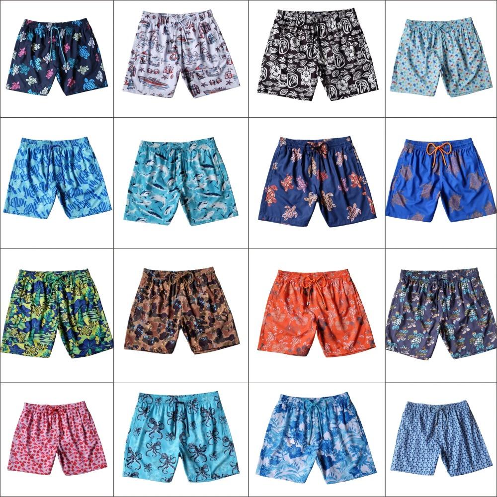 Costume da Bagno da Uomo Brand Tartaruga Shorts da Nuoto Estivi Asciugatura Rapida Pantaloncini da Spiaggia Con Tasche Laterali e Fodera in Rete Costumi da Bagno