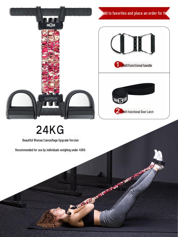 Adjustable Resistance Pedal Rope  Chest Expander Sit-up Assistant by INNSTAR
