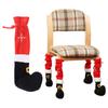 Christmas Table Leg Covers Chair Foot Covers Table Feet Socks Slip Resistant Add Atmosphere To Holiday