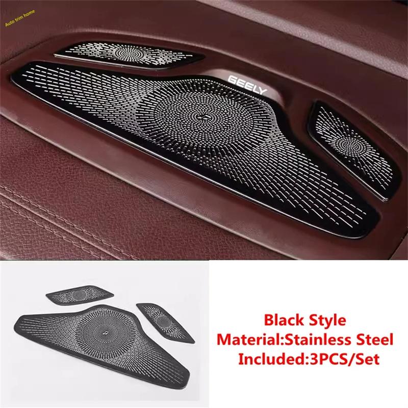 Stainless Steel Dashboard Speaker Tweeter Loudspeaker Decor Cover Trim Car Accessories Fit For Renault Grand Koleos 2024 2025