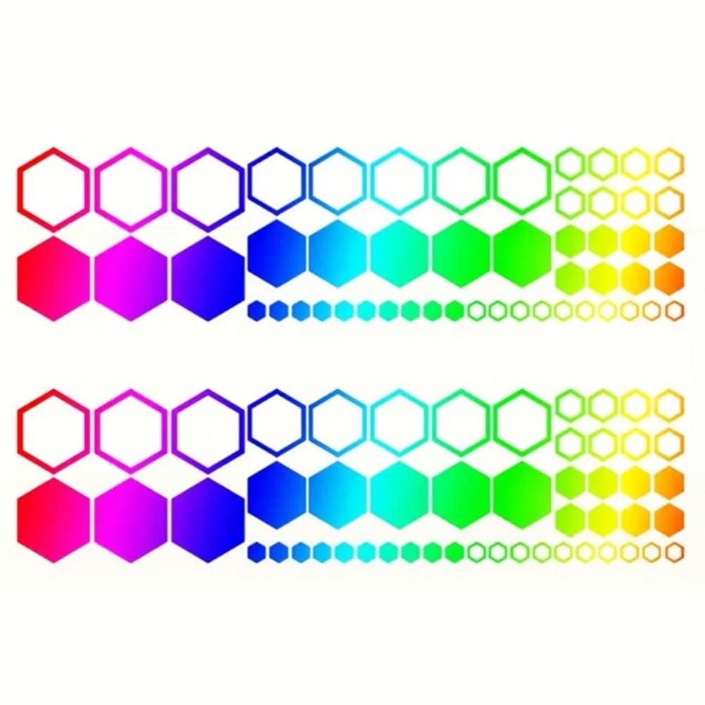 104PCS Car For Honeycomb Stickers Racing Body Decorative Stripes Cars SUV Truck Interior Decoration Car Styling