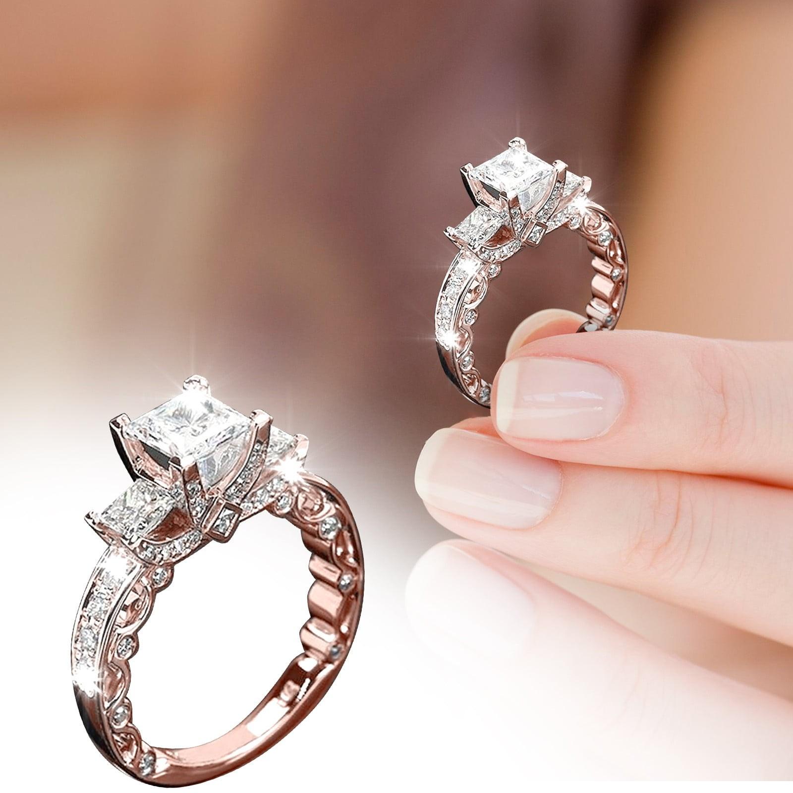 

Diamond Ring For Women Popular Exquisite Ring Fashion Jewelry Popular Accessories