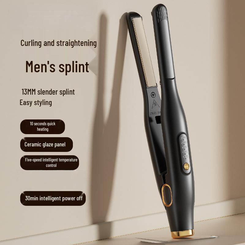 

Portable Electric Straightener & Curling Iron with Non-Damaging Comb for Home & Dorm Use