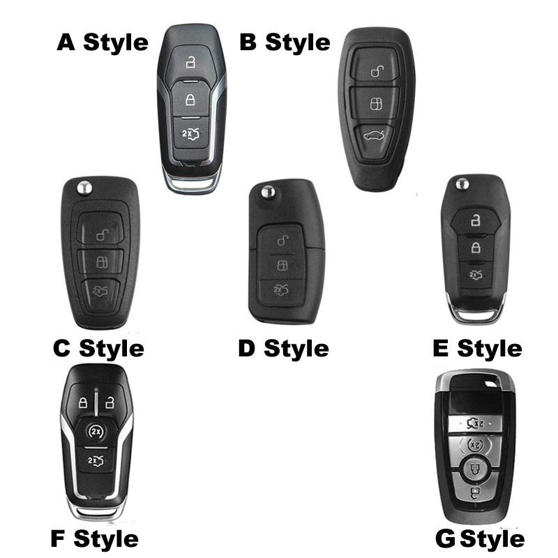 Car Smart Remote Key Cover Case Shell Fob Keychain Abs For Ford Focus Station Wagon Mondeo Mk3 Mk4 Kuga Fiesta C-Max Galaxy