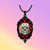 Gothic Victorian Filigree Pendant Necklace for Halloween