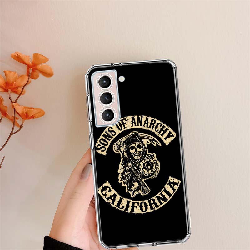 Sons of Anarchy Phone Case For Samsung S24 S25Edge Galaxy S22 S25 Ultra S21 S23 FE S20 S10 Plus S10E Cover Shell Coque Clear Sil