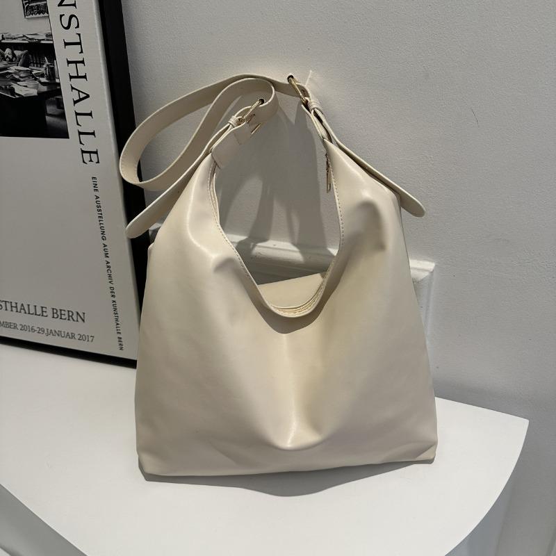 Large capacity tote bag fashionable versatile solid color temperament handbag bag underarm bag shoulder bag commuter women's bag