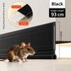 Built In Steel Insert Door Weather Stripping TPE Mouse Proof Door Seal  Household
