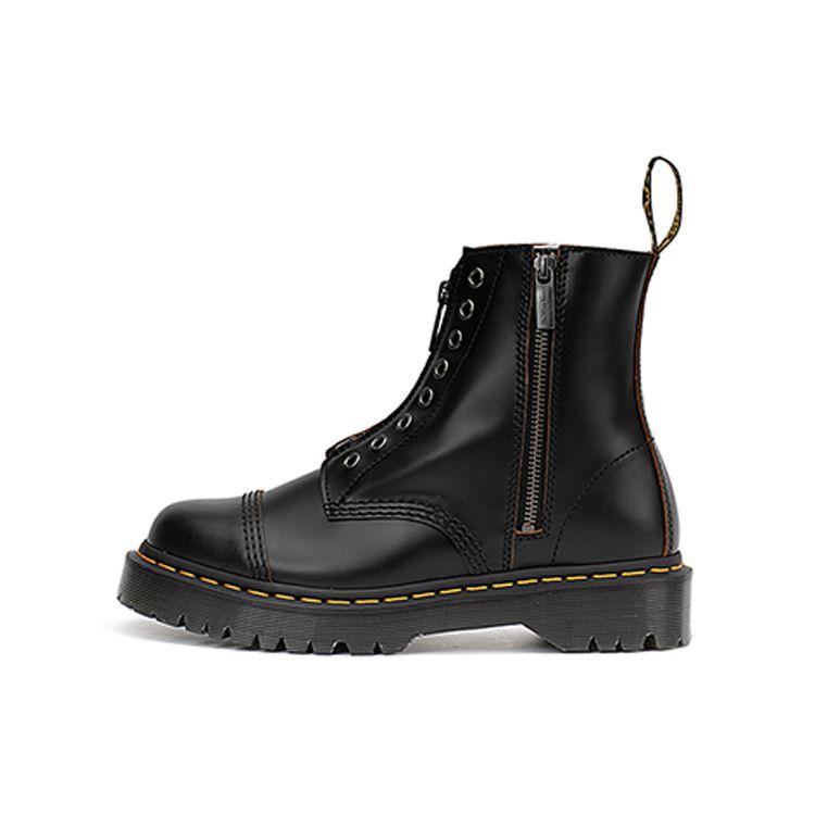 

Dr. Martens 1460 Bex Кожа Глянцевая Боковая Молния 8 Люверсов Короткие Ботинки Унисекс ботинки Черный 26664001 36