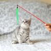 11pcs/set Feather Cat  Toys Colorful Feather Cat Teaser Exerciser Cat Wand Interactive Tools