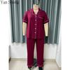 Set Pigiama da Donna, Cardigan Bottonato Manica Corta Taglie Forti in Modal Loungewear Con Tasche Abbigliamento da Casa Estivo