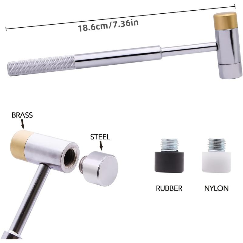 21PCS Punch Set, Pin Punches, Punch Tool, Roll Pin Punch Set, Including Punches and Hammer, Mechanical Repair Tool