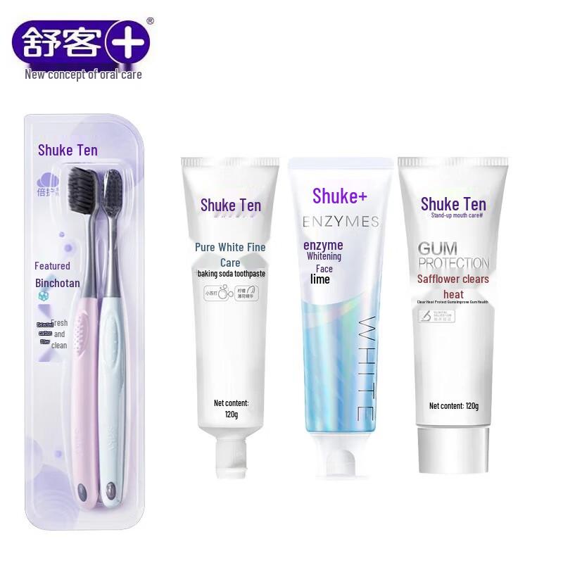 Shuke+ Premium Oral Care Toothpaste & Toothbrush Set