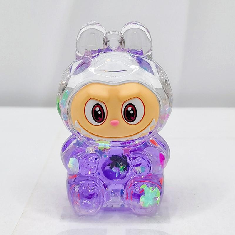 Quicksand Rabbit Cute Flash Color Dopamine Car Home Toy Ornaments