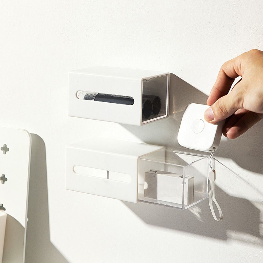 

Пластиковый настенный ящик для хранения ватных тампонов, зажимы без перфораторов, шпилька, веревка для головы ящика