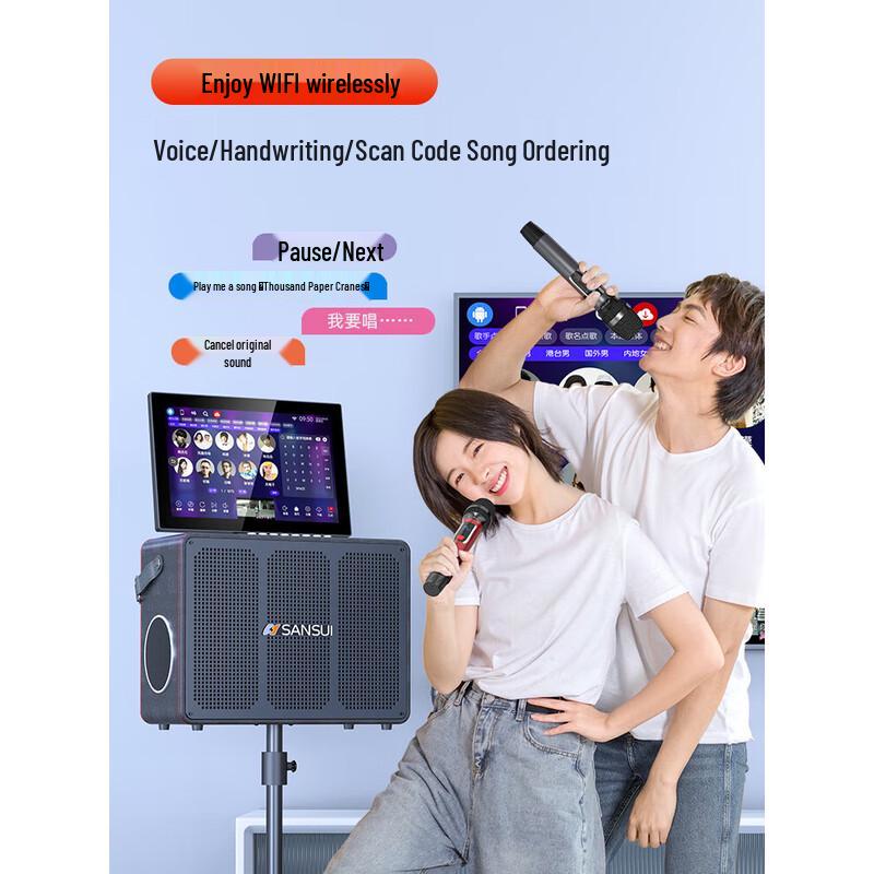 SANSUI C6 All-in-One Portable KTV Karaoke System