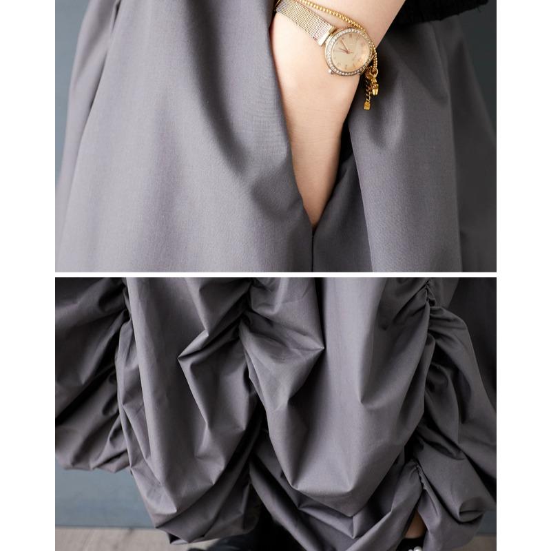 DIMANAF 2025 Sommer Damen Neue Röcke Übergröße Elastischer Bund Plissiert Übergroß Locker Röcke Uni