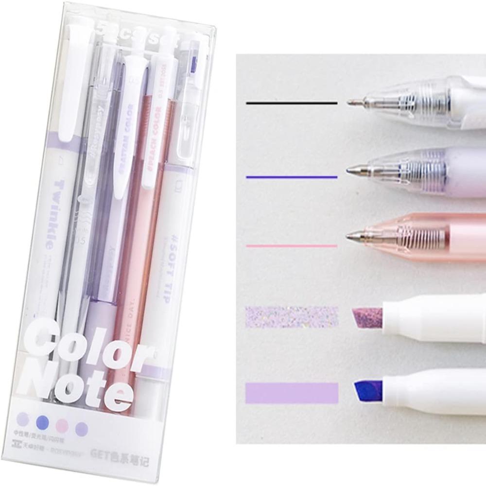 

5 шт. пластиковые черные чернильные ручки Чернильные гелевые ручки 5 шт. ручки для офиса