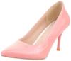 [SCGEHA] Plus Size High Heel Pumps, Patent Leather, Pointed Toe, Stiletto Heel, 8cm, Unisex (Size 26, Pink)