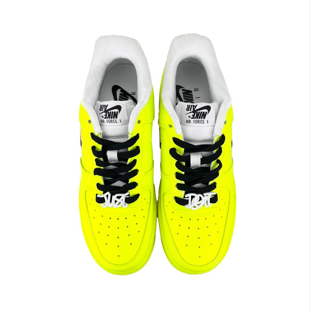 Nike Air Force 1 Low Top Skateboard Shoes Women's Neon Yellow FB8251-100(Team338-2.0)