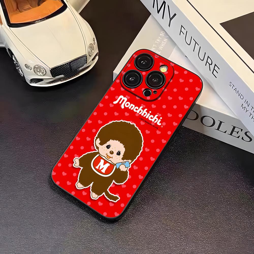 

Cute M-monchhichis Phone Case For 16 Pro Max Iphone 17 Pro Max 14 15 Plus 12 13 11 Pro Xr X Xs SE Back Cover iPhone12 Pro