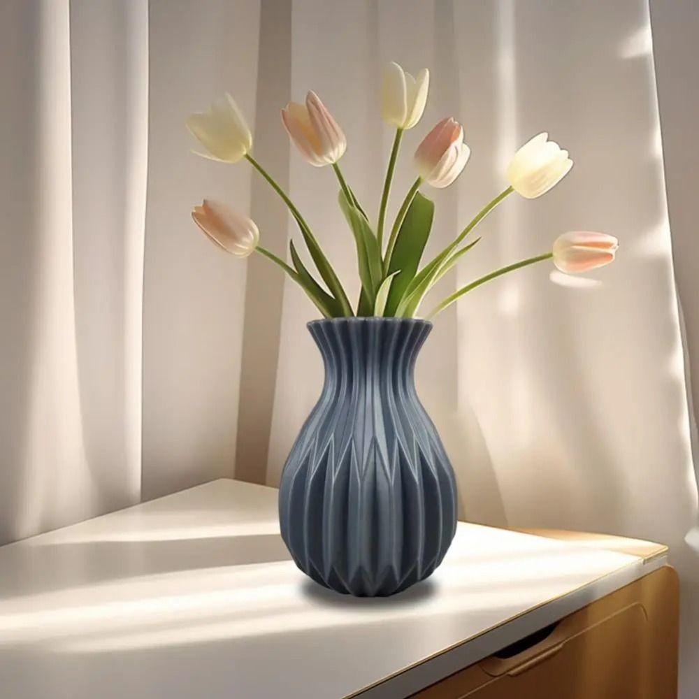 FIower Art Plastik-Blumentopf Feine Verarbeitung Destop Dekorative Vase Desktop