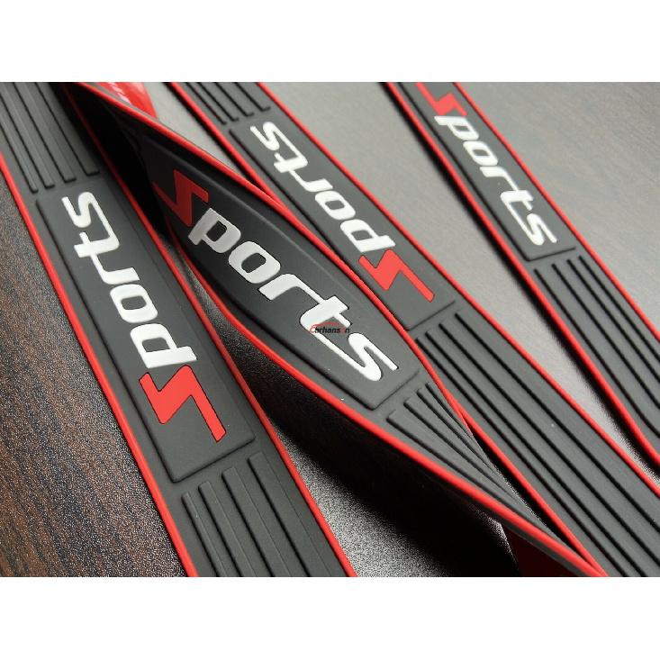 Auto Accessories Rubber Car Door Sill Scuff Plate Protector Strip Guard Sticker