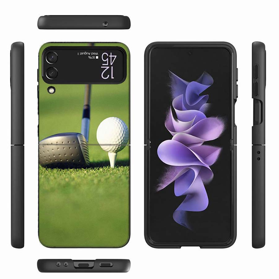 Leisure Advanced Sports Golf Phone Case For Samsung Z Flip 6 7 5G Z Flip 5 Galaxy Z Flip 3 4 5G ZFlip Shockproof Hard Cover TPU