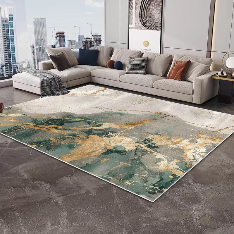 

Nordic Art Style Home Decor Large Area Rugs Washable Carpet for Living Room Marble Pattern Bedroom Bedside Soft Mats Alfombra 60*90cm