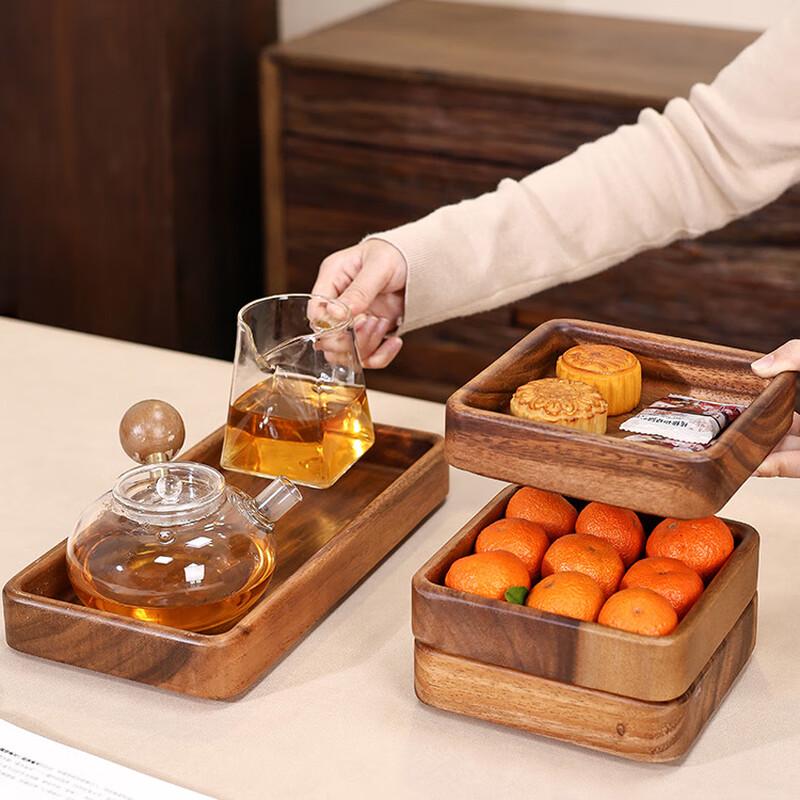 Morona Walnut Square Serving Bowl