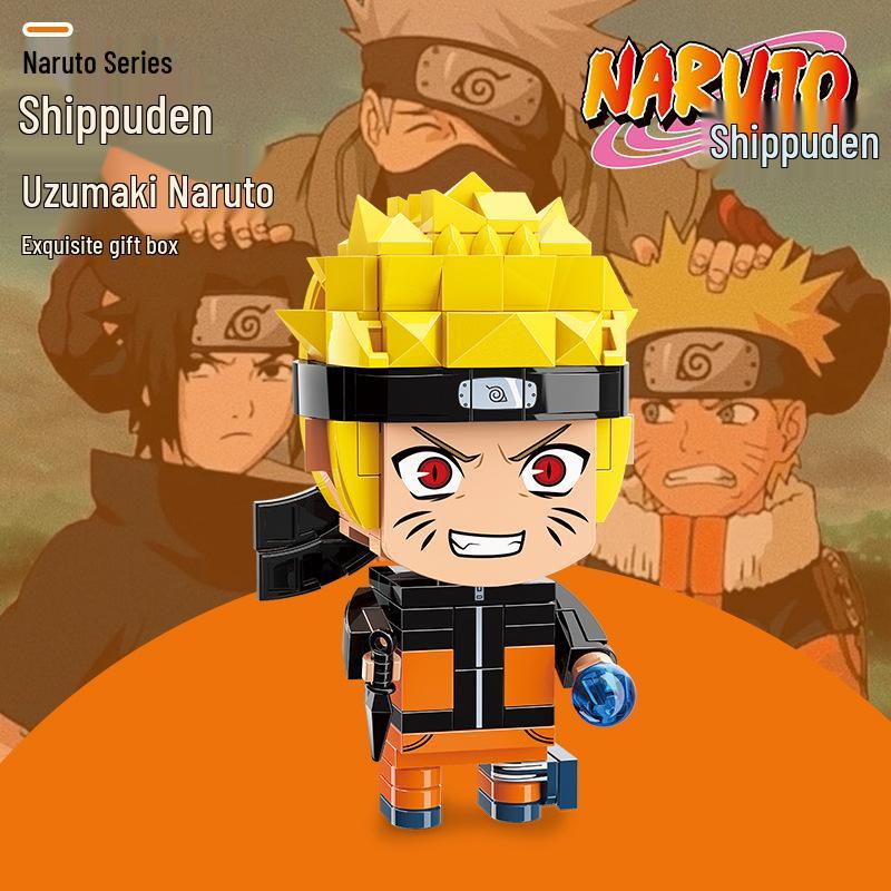 Keeppley Naruto Shippuden Uchiha Itachi Square Head Figure Building Blocks Toy 20513