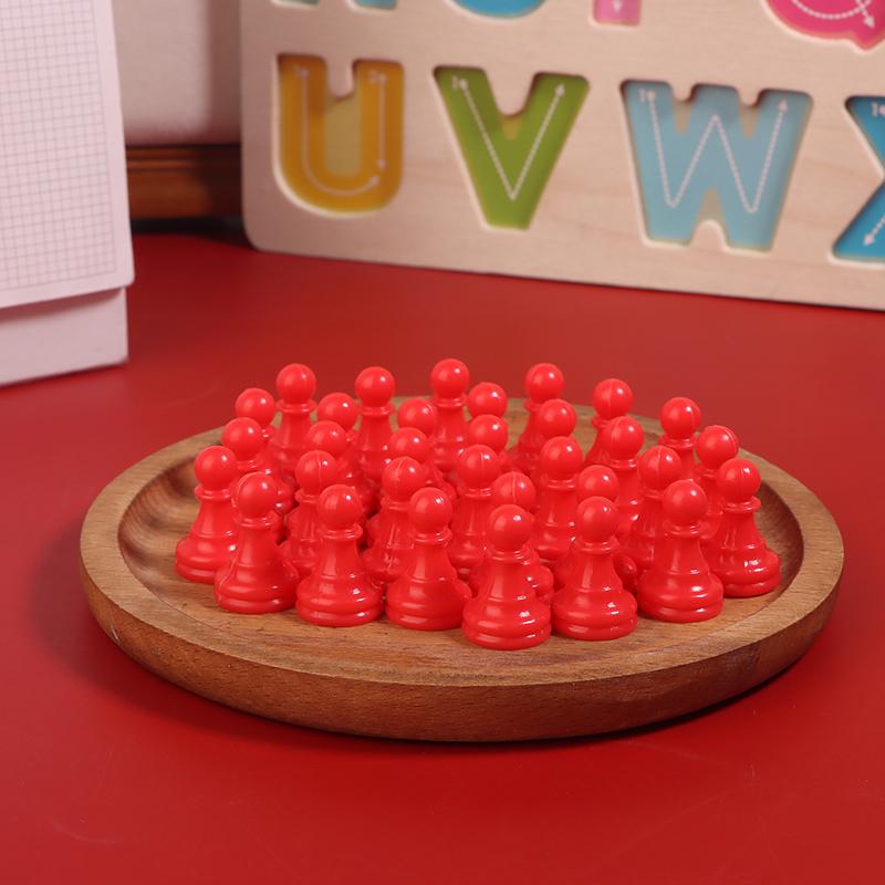 

32 шт 2,5*1,5 см шахматные фигуры пластиковые пешки шашки для игр настольные маркеры компоненты