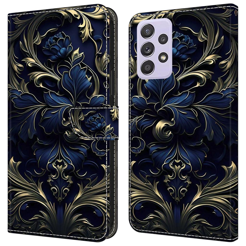 Pro Samsung Galaxy A52 4G/5G/A52s 5G Pouzdro Vzorový tisk Vyklápěcí Folio Kožený Kryt na Telefon