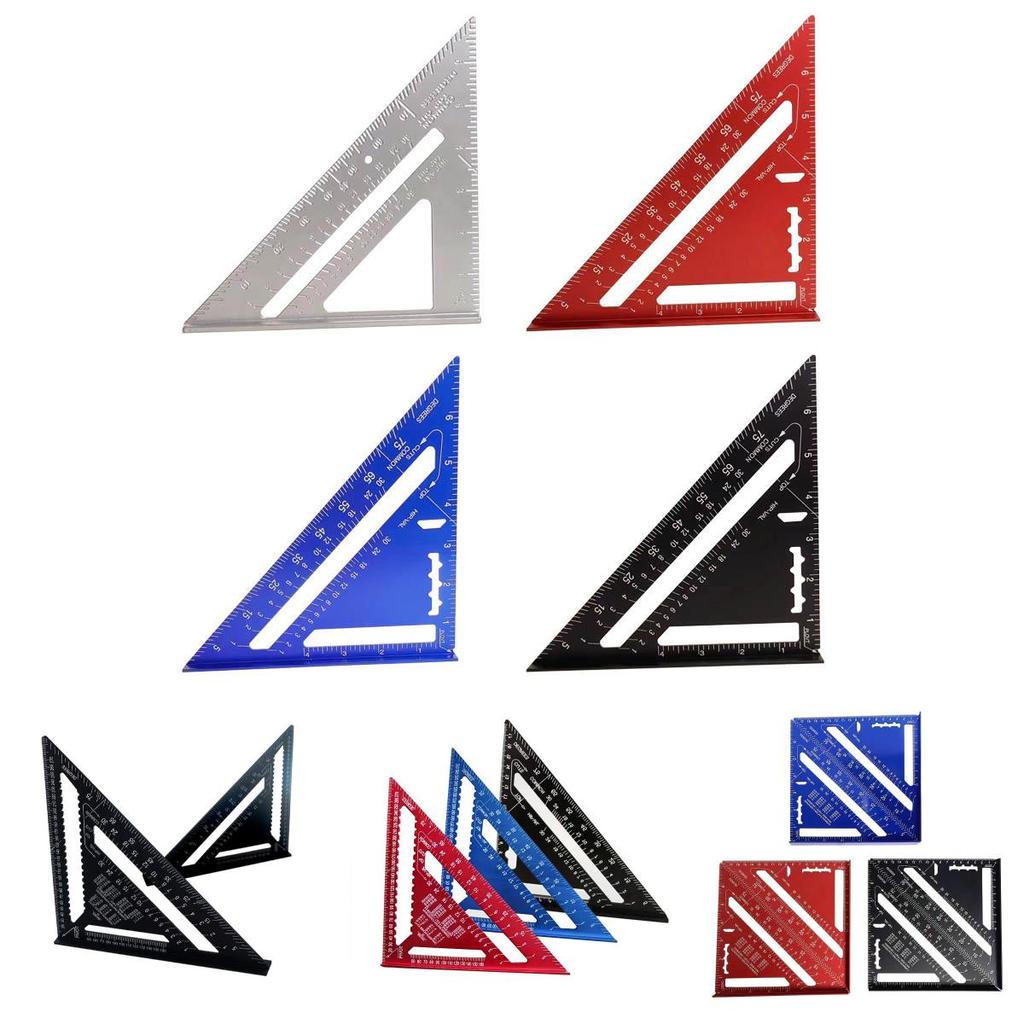 Woodworking Triangle Ruler With Aluminum Alloy Construction For Carpentry And Diy Projects