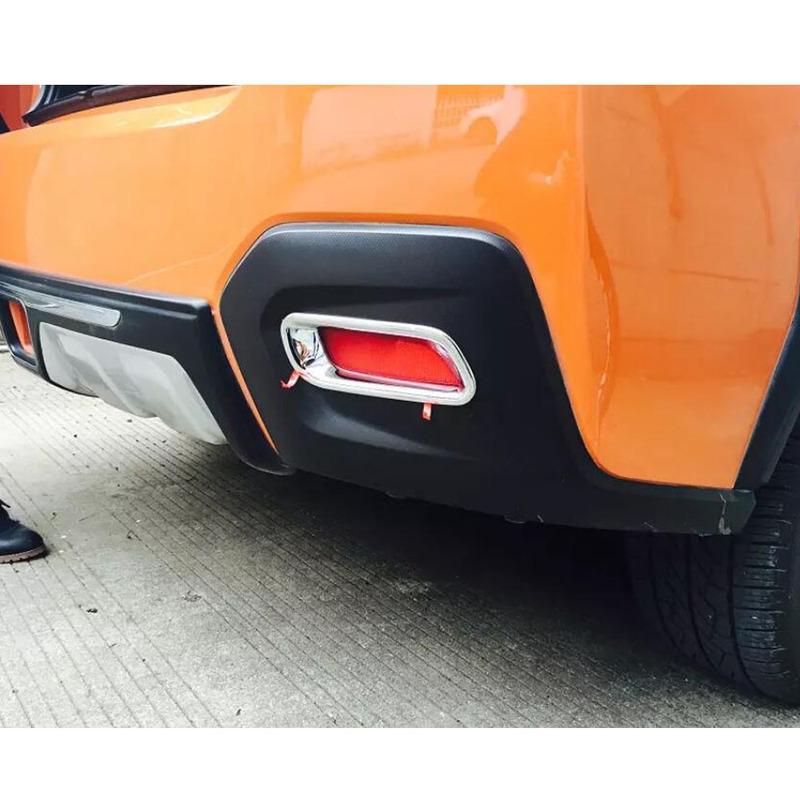 Top Quality Car Styling Cover ABS Chrome Lamp Rear Back Fog Light Trim Frame 2PCs For Subaru XV 2012 2013 2014 2015 2016 2017
