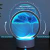 LED RGB Sandscape Lamp 3D Moving Sand Art Frame Night Light with 16 Colors Hourglass Light 3D Deep Sea Display with Remote