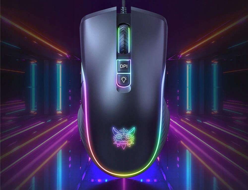 Gaming-Maus ONIKUMA CW905 schwarz kabelgebunden 6 Tasten RGB