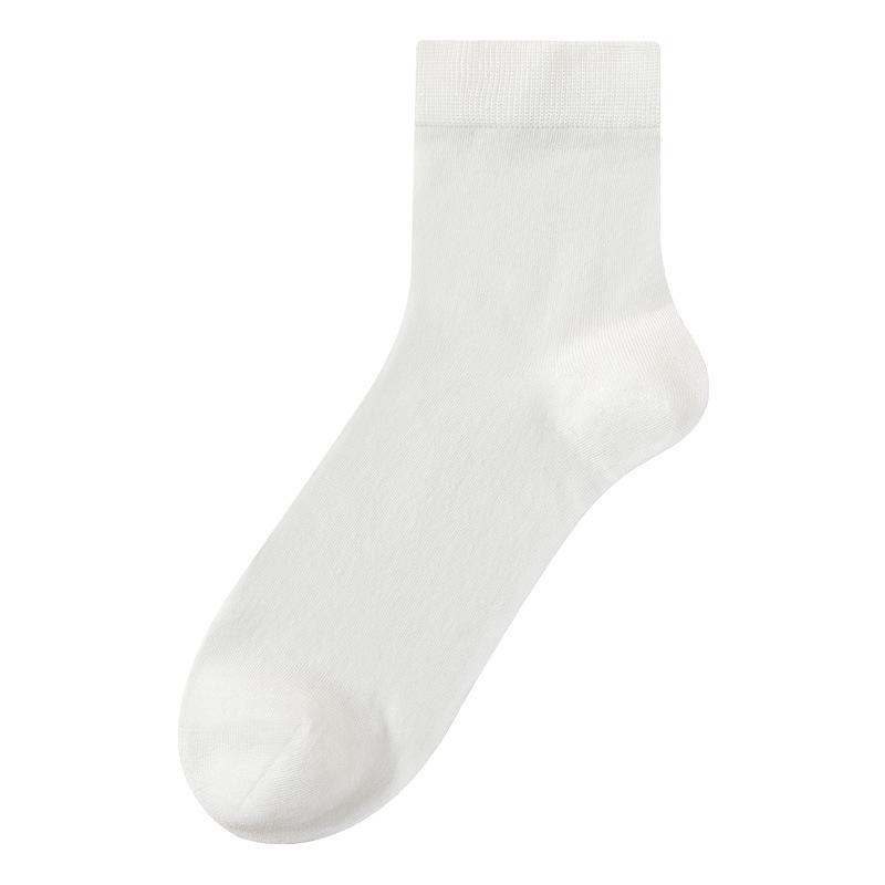 Men's Spring and Summer Ultra Thin Breathable 7A Antibacterial Business Mid Calf Socks