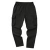 Men's Multi-Pocket Comfort Cargo Pants, Jogger Loose Fit Athletic Straight Leg Trousers
