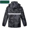 Camouflage Raincoat and Rain Pants Set for Men, Suitable for Electric Motorcycle Riders and Delivery Riders, Full-Body Storm-Proof Two-Piece Set