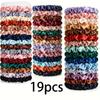 19Pcs Satin Silk Scrunchies High Elastic Hair Ties Ponytail Holder Bands for Women