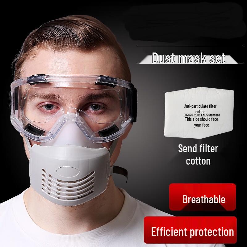 Longchan Industrial Silicone Dust Mask Kit