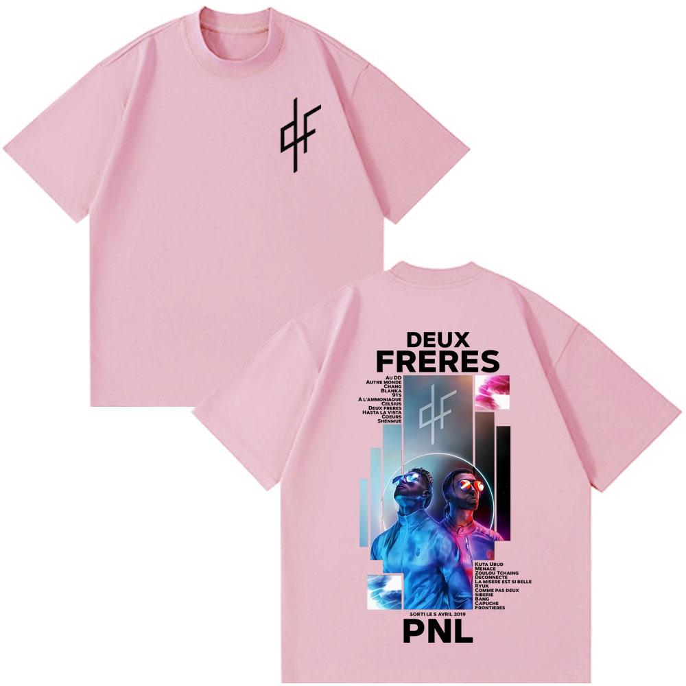 French Rapper PNL Le Monde Chico Album Graphic Tshirt Men Women Fashion Hip Hop Tshirt Short Sleeve Cotton Casual T Shirts