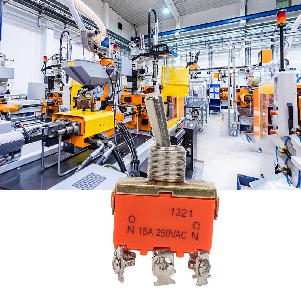 10PCS Mini Toggle Switch E TEN1321 AC 250V 15A 6 Pin ON ON 2 Position Toggle Switch