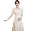 Evening dress women's new summer models can usually wear socialite banquet dresses to get a certificate to register for engagement medium 