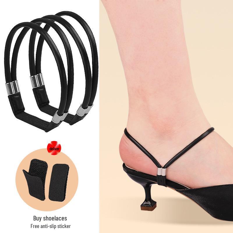 Multicolor Rhinestone Anti-Slip Elastic Heel Strap for High Heels, No Installation Required