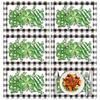 Tarklanda Set di 6 Tovagliette in Plastica Floreali Primaverili, 11 x 15,7 Pollici, Tovaglietta in Vinile Rettangolare Stagionale per Feste, Tovaglietta Vintage con Fiori e Uccelli
