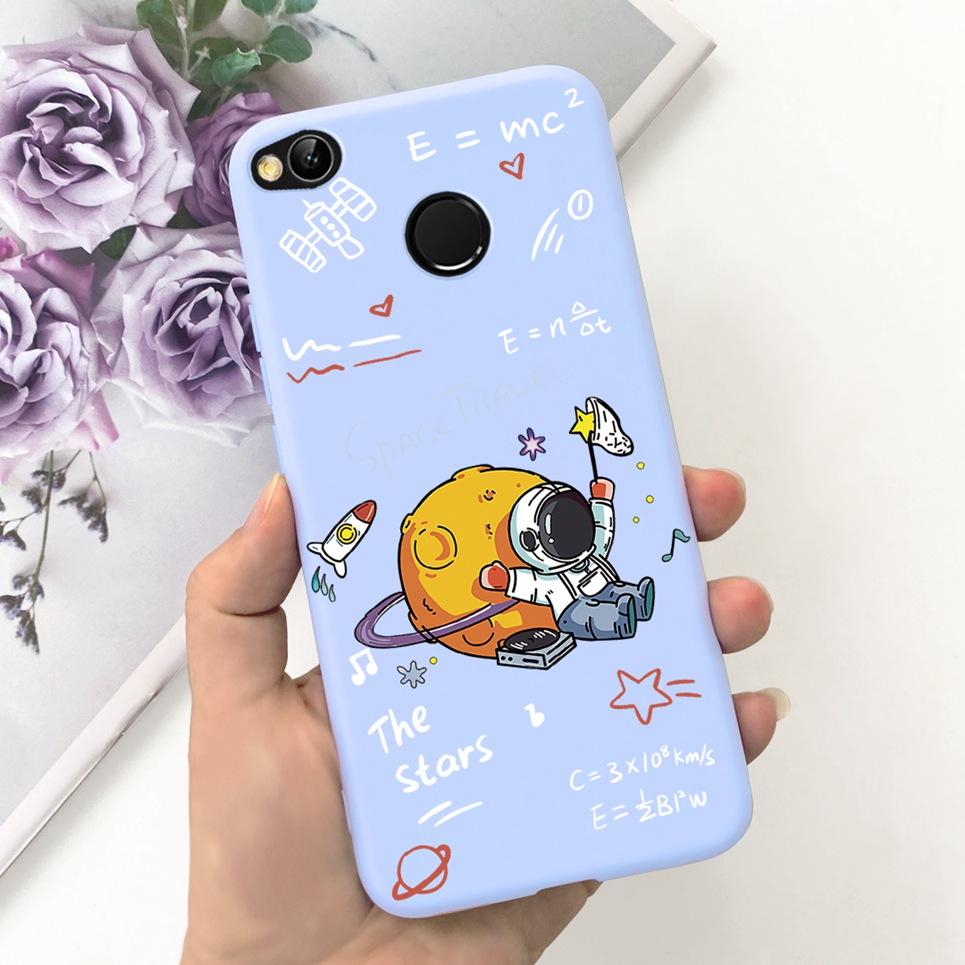 For Cover Xiaomi Redmi 4X Phone Case 2023 New Fashion Black Cat Sky Astronaut Back Bumper Soft Silicone TPU For Redmi4x 4 x
