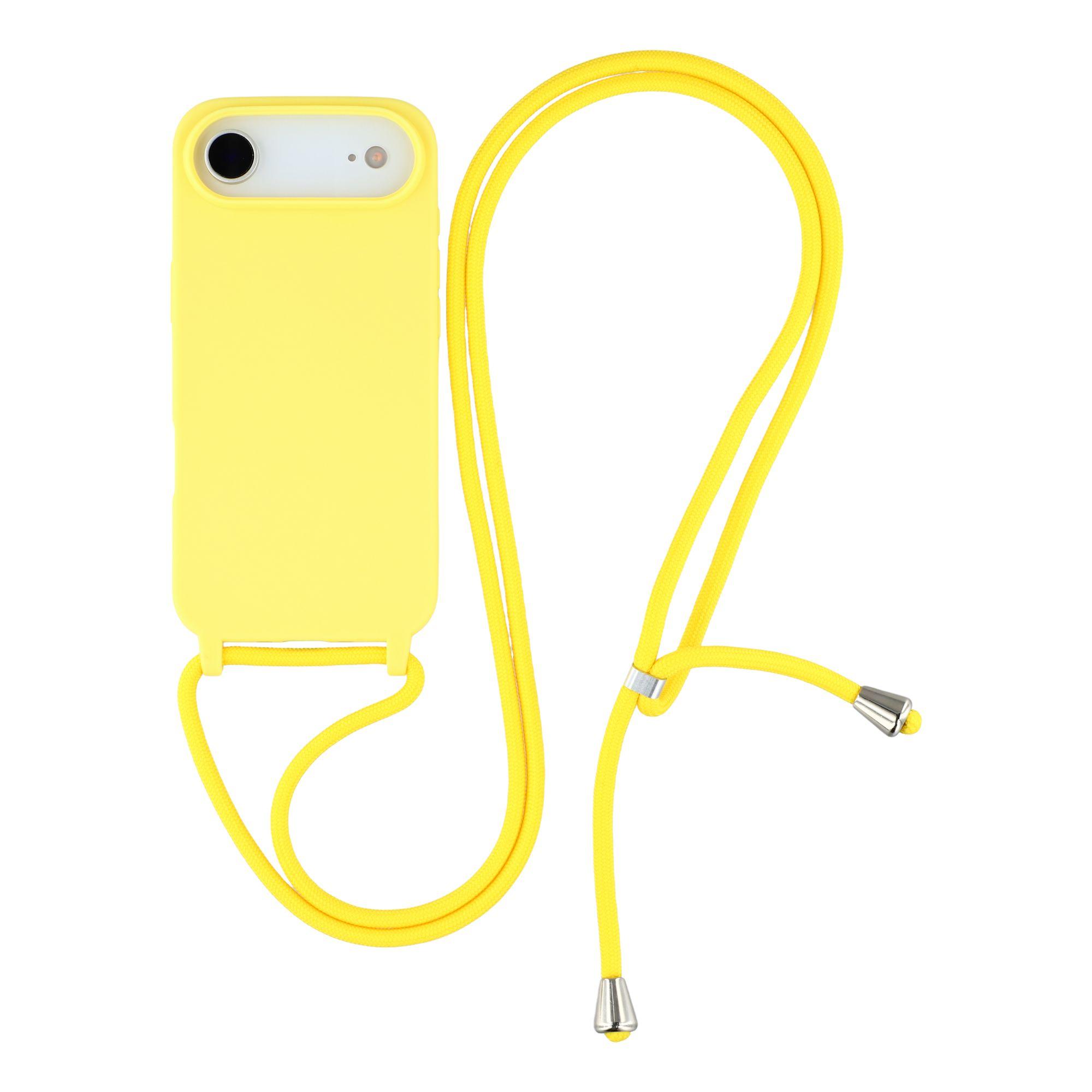 For iPhone Air Case TPU Soft Shockproof Phone Cover with Adjustable Lanyard J